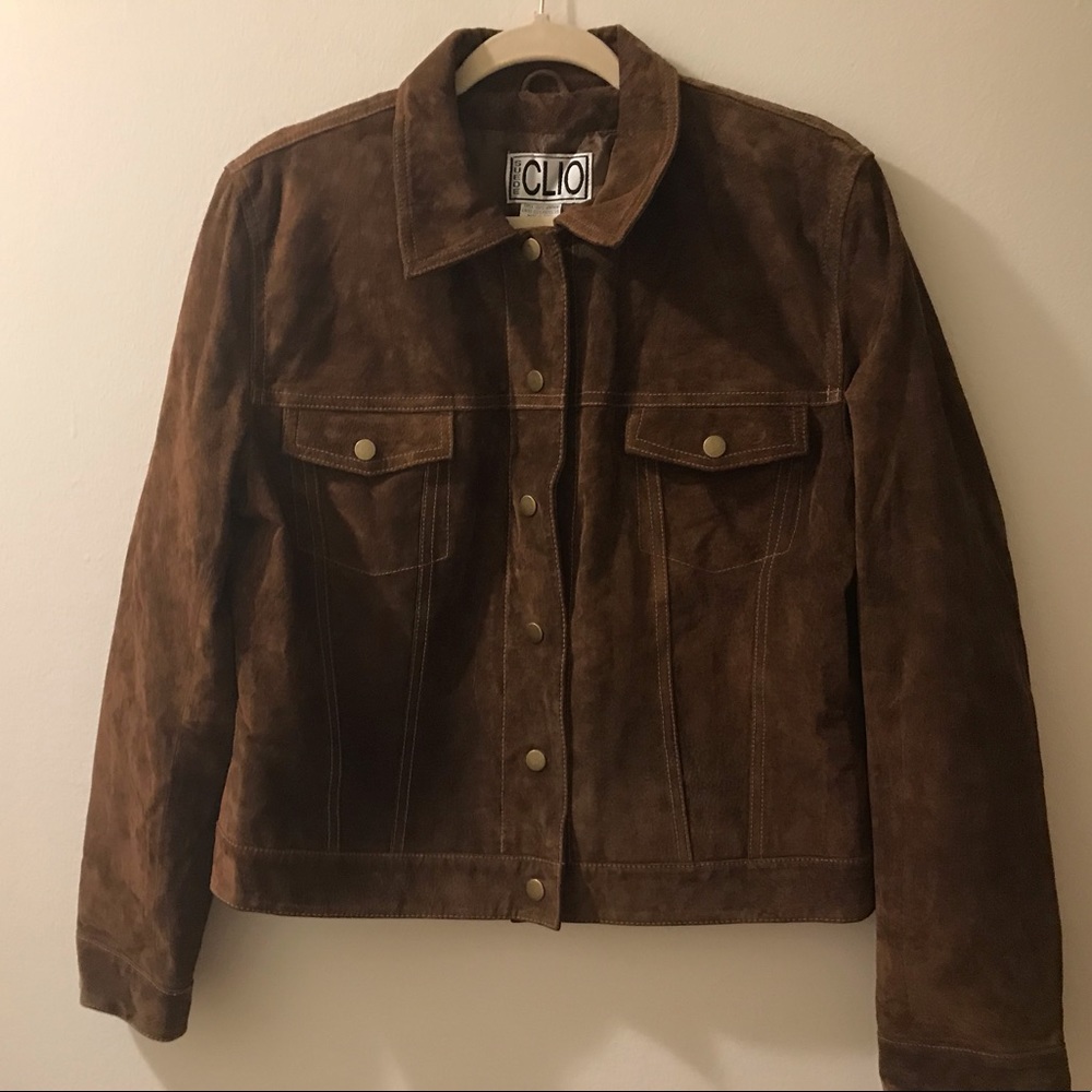 Brand New Denim Style Brown Leather Suede sz12